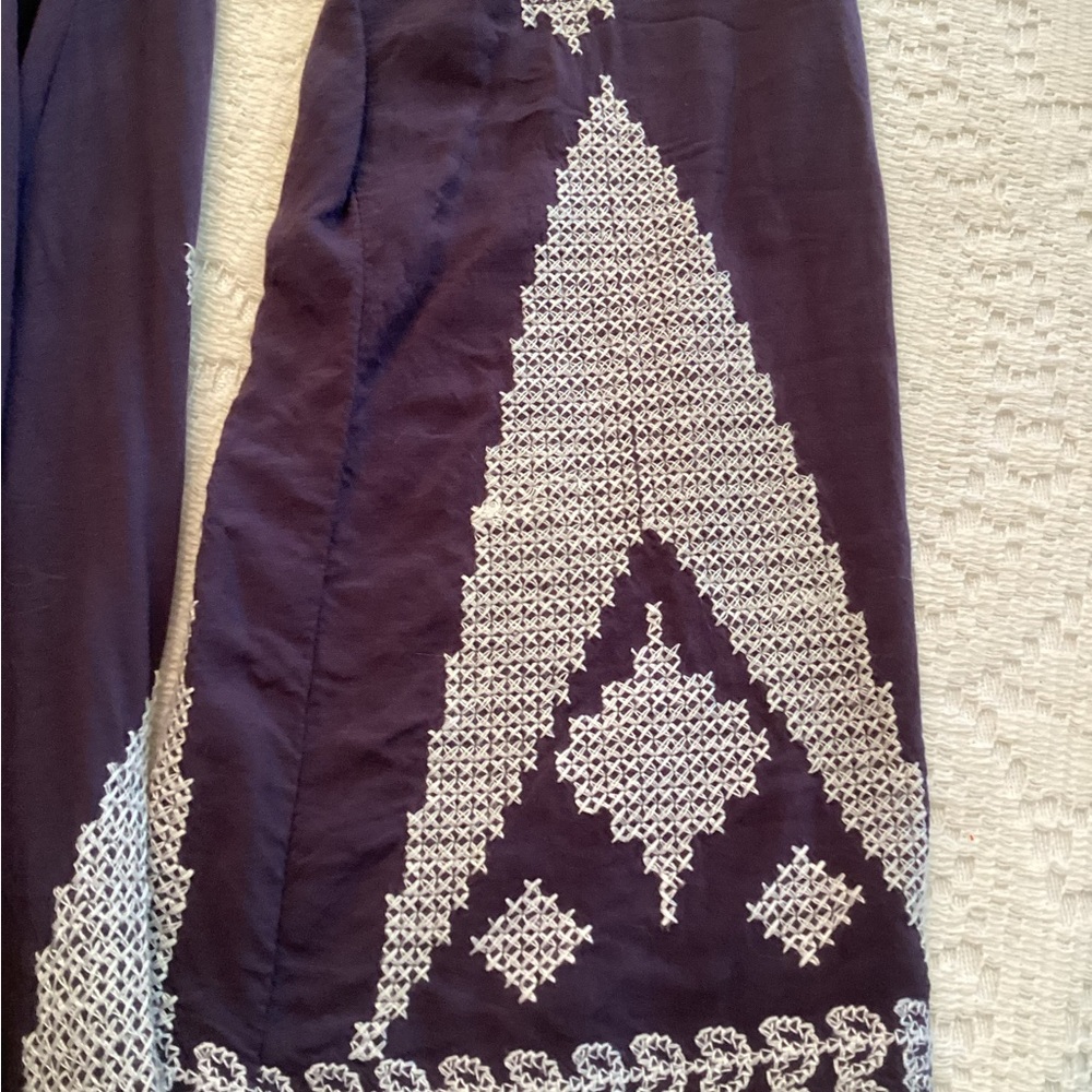 Boho Blue Tunic/Mini with Embroidery - Picture 4 of 11